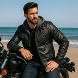 H.D Anarchy Leather Jacket - Handsome Dans