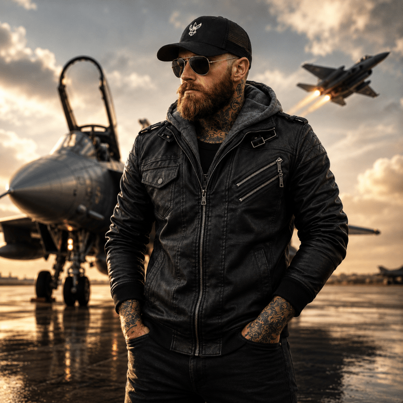 H.D Anarchy Leather Jacket - Handsome Dans