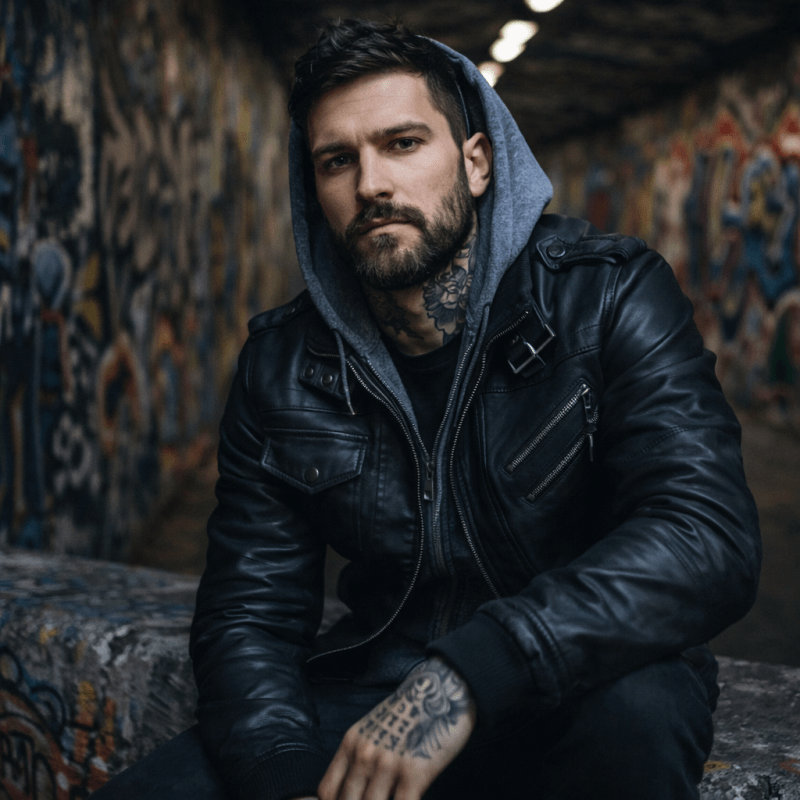 H.D Anarchy Leather Jacket - Handsome Dans