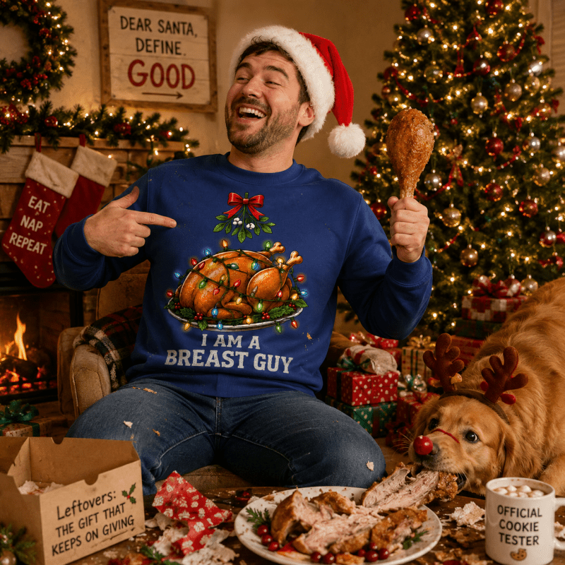 H.D Breast Guy – Funny Christmas Jumper - Handsome Dans