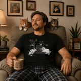 H.D Cat DJ T-Shirt - Handsome Dans