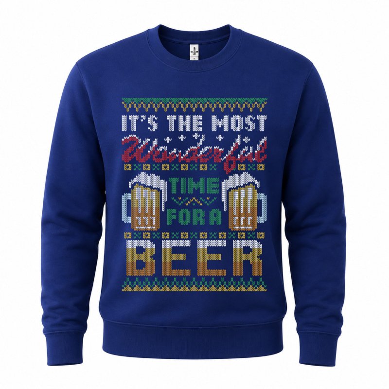 H.D Christmas Beer – Funny Christmas Jumper - Handsome Dans