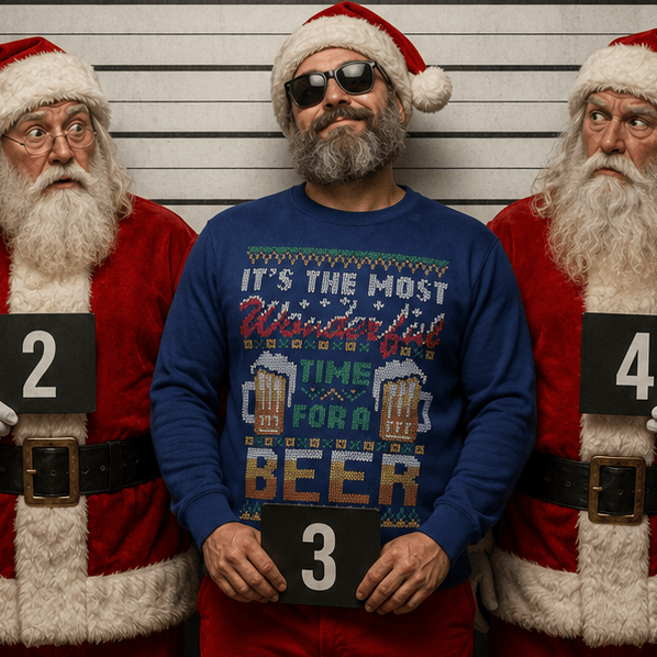 H.D Christmas Beer – Funny Christmas Jumper - Handsome Dans