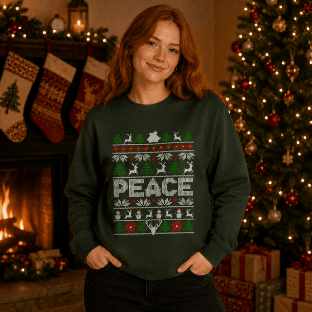 H.D Come In Peace (HERS) – Funny Christmas Jumper - Handsome Dans