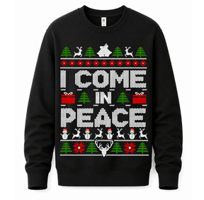H.D Come In Peace (HIS) – Funny Christmas Jumper - Handsome Dans