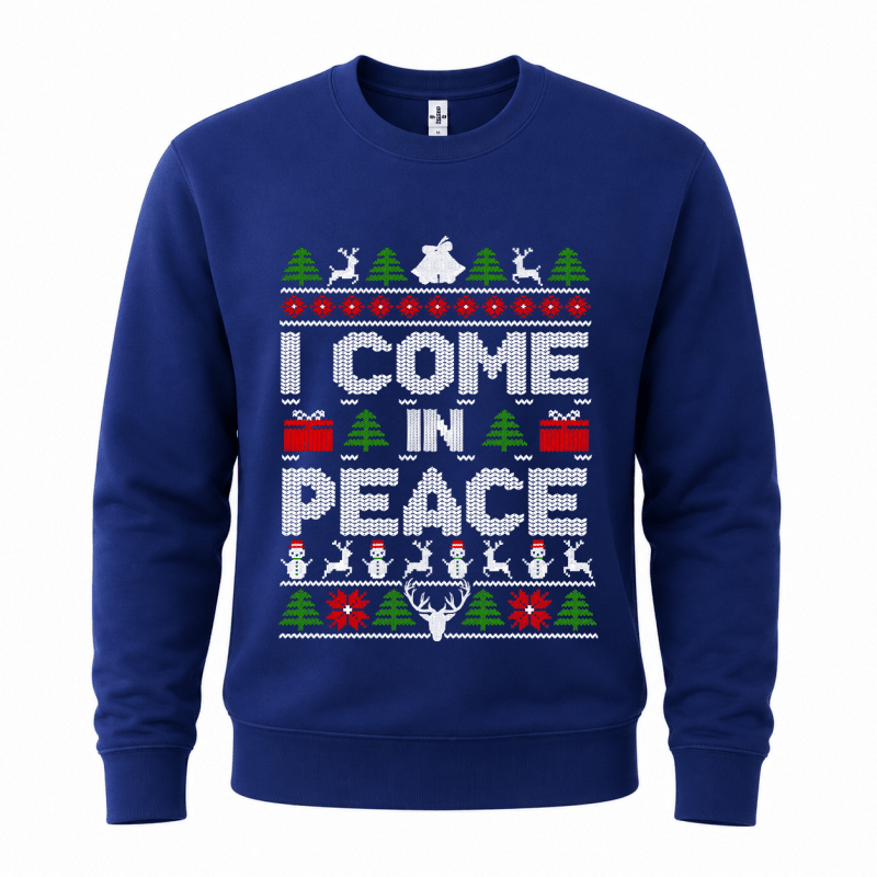 H.D Come In Peace (HIS) – Funny Christmas Jumper - Handsome Dans