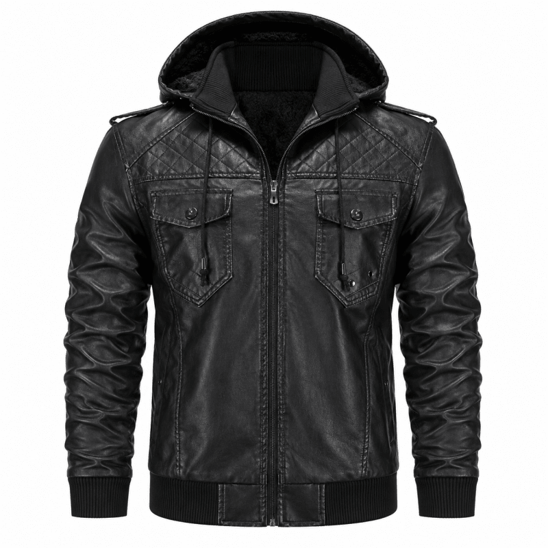 H.D Crypto Leather Jacket - Handsome Dans