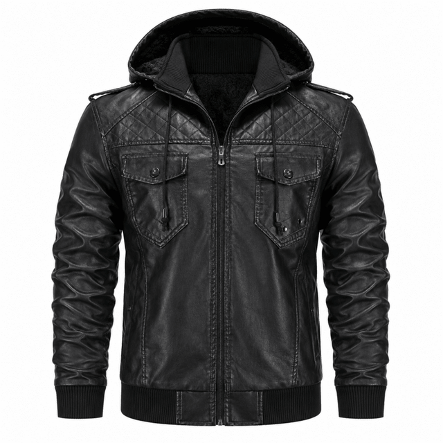 H.D Crypto Leather Jacket - Handsome Dans