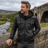 H.D Crypto Leather Jacket - Handsome Dans