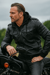 H.D Crypto Leather Jacket - Handsome Dans
