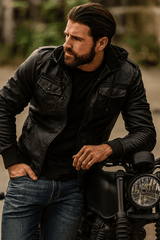 H.D Crypto Leather Jacket - Handsome Dans