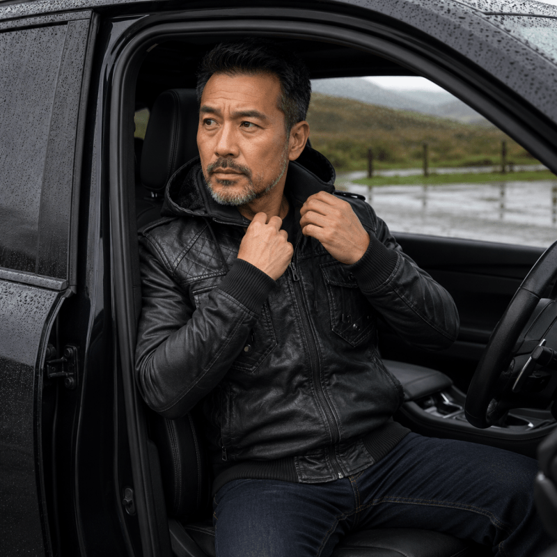 H.D Crypto Leather Jacket - Handsome Dans