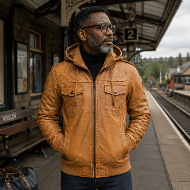 H.D Crypto Leather Jacket - Handsome Dans