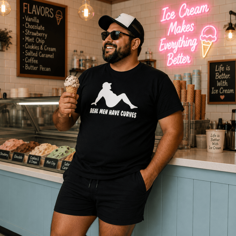 H.D Curves T-Shirt - Handsome Dans