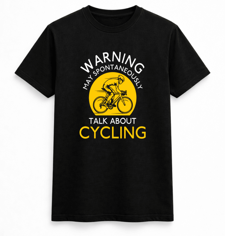 H.D Cycling Warning T-Shirt - Handsome Dans