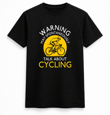 H.D Cycling Warning T-Shirt - Handsome Dans