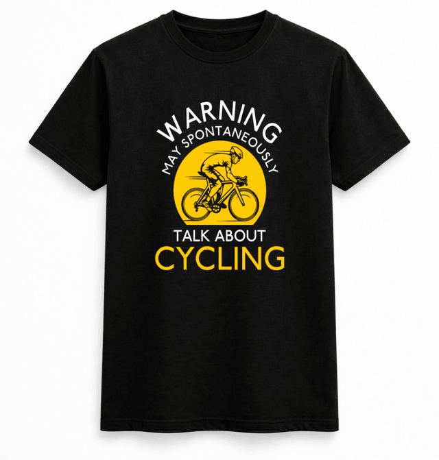 H.D Cycling Warning T-Shirt - Handsome Dans