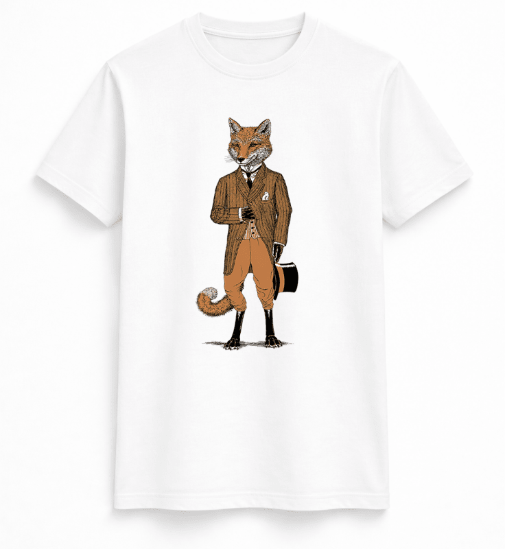 H.D Dapper Fox T-Shirt - Handsome Dans