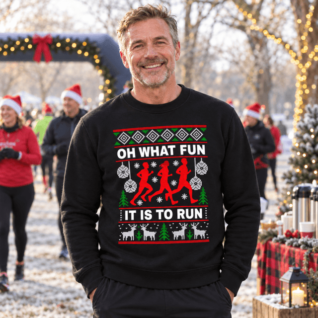 H.D Fun Run - Funny Christmas Jumper - Handsome Dans