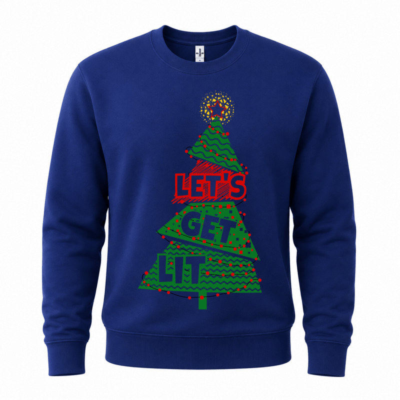 H.D Get Lit – Funny Christmas Jumper - Handsome Dans