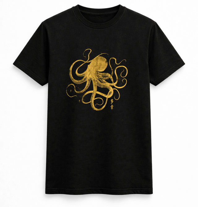 H.D Golden Octopus T-Shirt - Handsome Dans