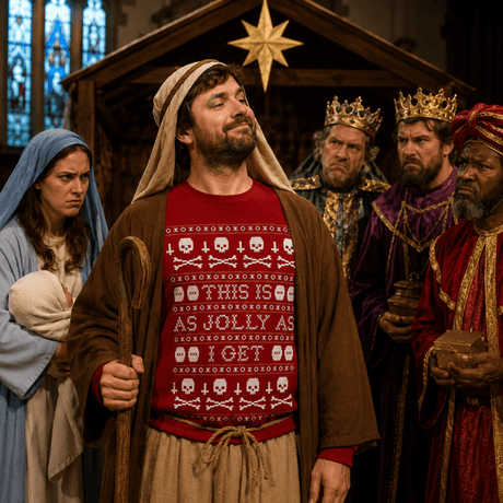 H.D Jolly – Funny Christmas Jumper - Handsome Dans