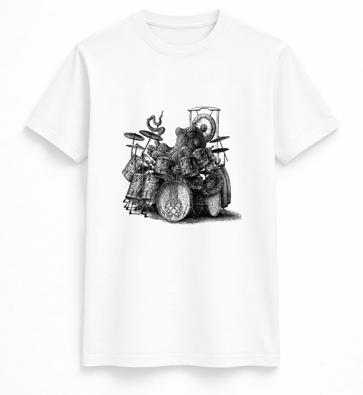 H.D Octo Drummer T-Shirt - Handsome Dans