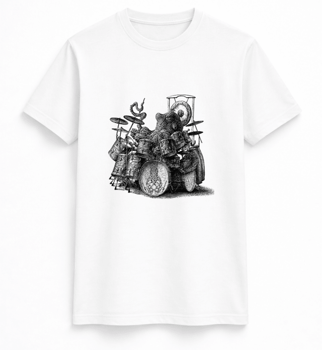H.D Octo Drummer T-Shirt - Handsome Dans