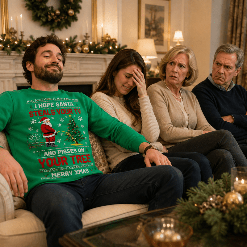 H.D Pissmass – Funny Christmas Jumper - Handsome Dans