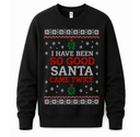 H.D Santa Came Twice (HERS) – Funny Christmas Jumper - Handsome Dans
