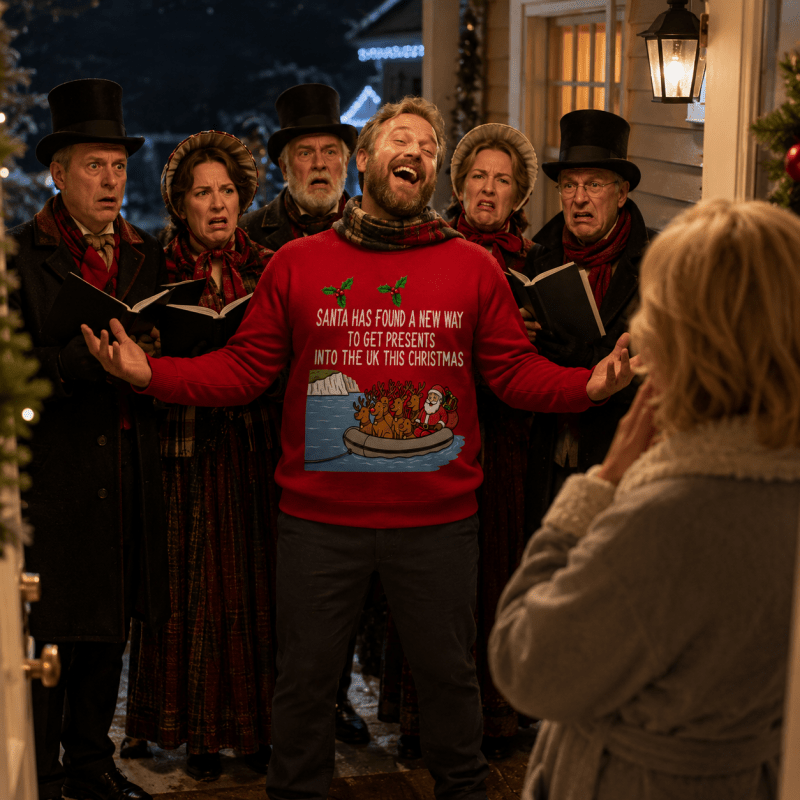 H.D Smugglerclause – Funny Christmas Jumper - Handsome Dans