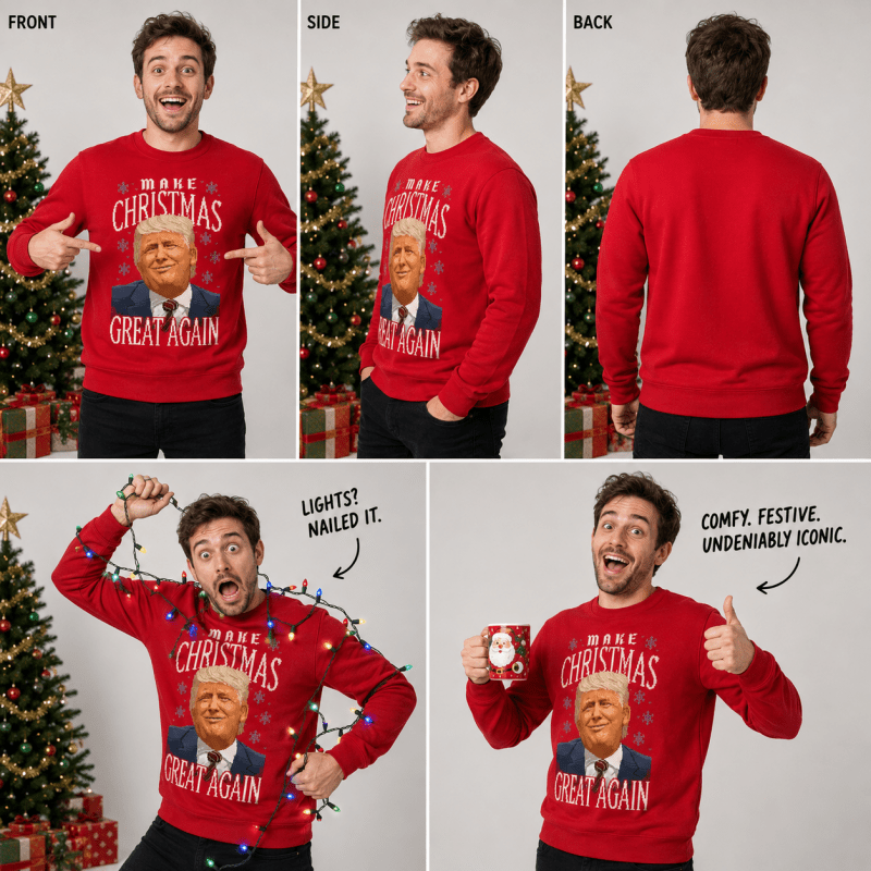 H.D TrumpMas – Funny Christmas Jumper - Handsome Dans