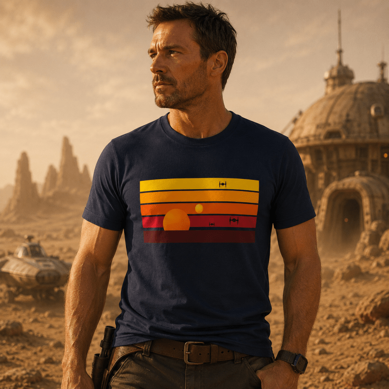 H.D Twin Suns T-Shirt - Handsome Dans
