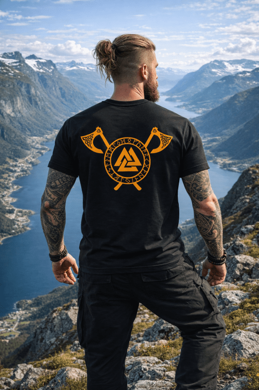H.D Valknut T-Shirt - Handsome Dans