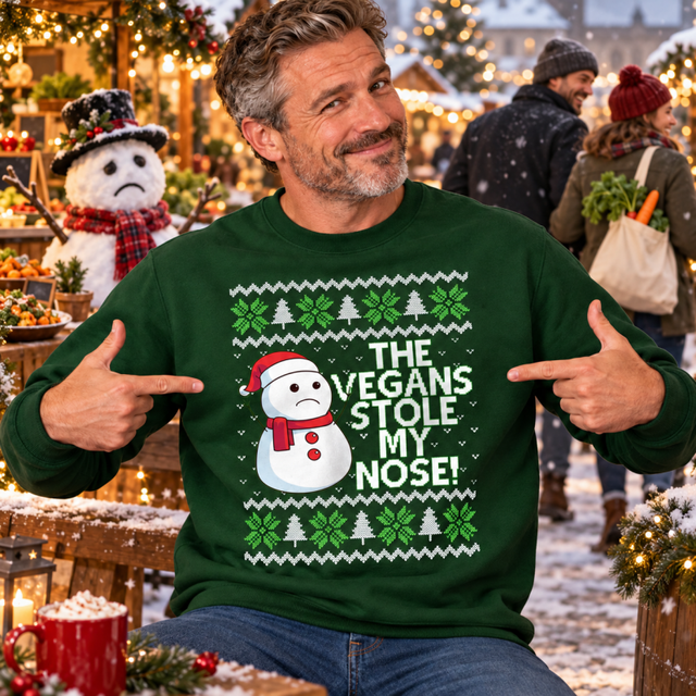 H.D Veganism - Funny Christmas Jumper - Handsome Dans