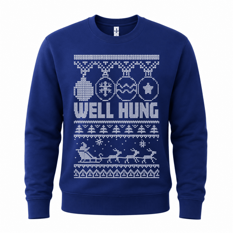 H.D Well Hung – Funny Christmas Jumper - Handsome Dans
