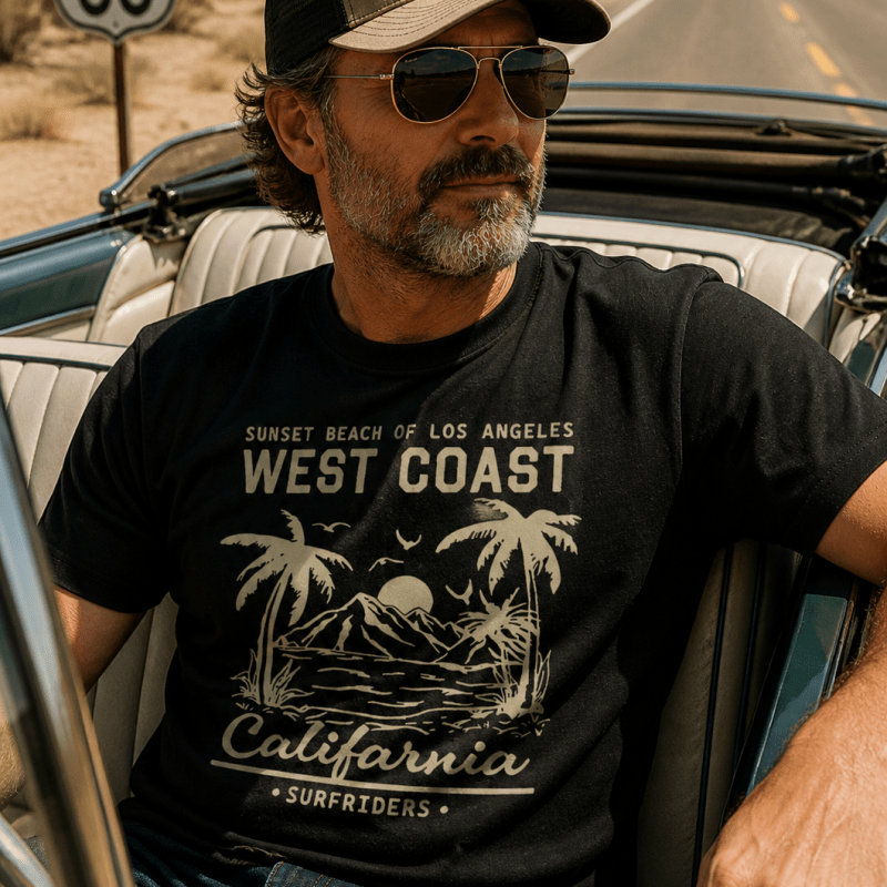 H.D West Coast T-Shirt - Handsome Dans
