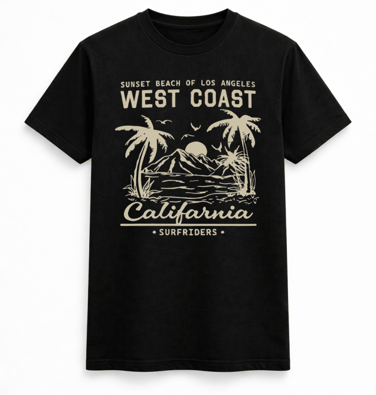 H.D West Coast T-Shirt - Handsome Dans