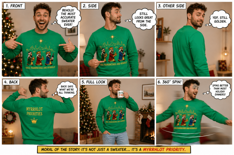 H.D Wise Men – Funny Christmas Jumper - Handsome Dans