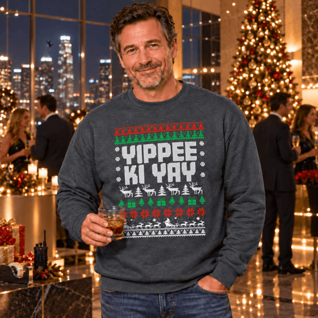 H.D Yippee Ki Yay - Funny Christmas Jumper - Handsome Dans