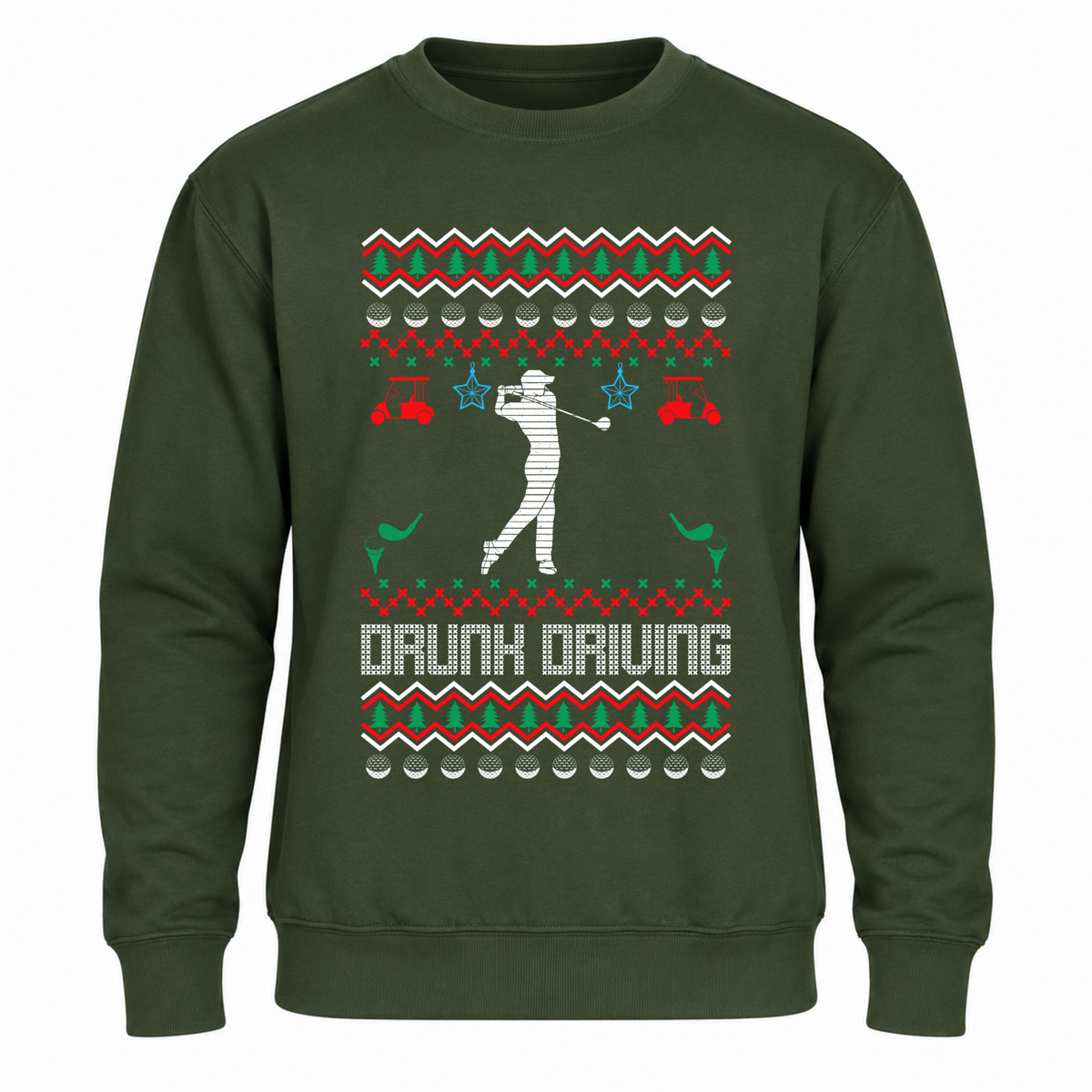 H.D Golfmas - Funny Christmas Jumper