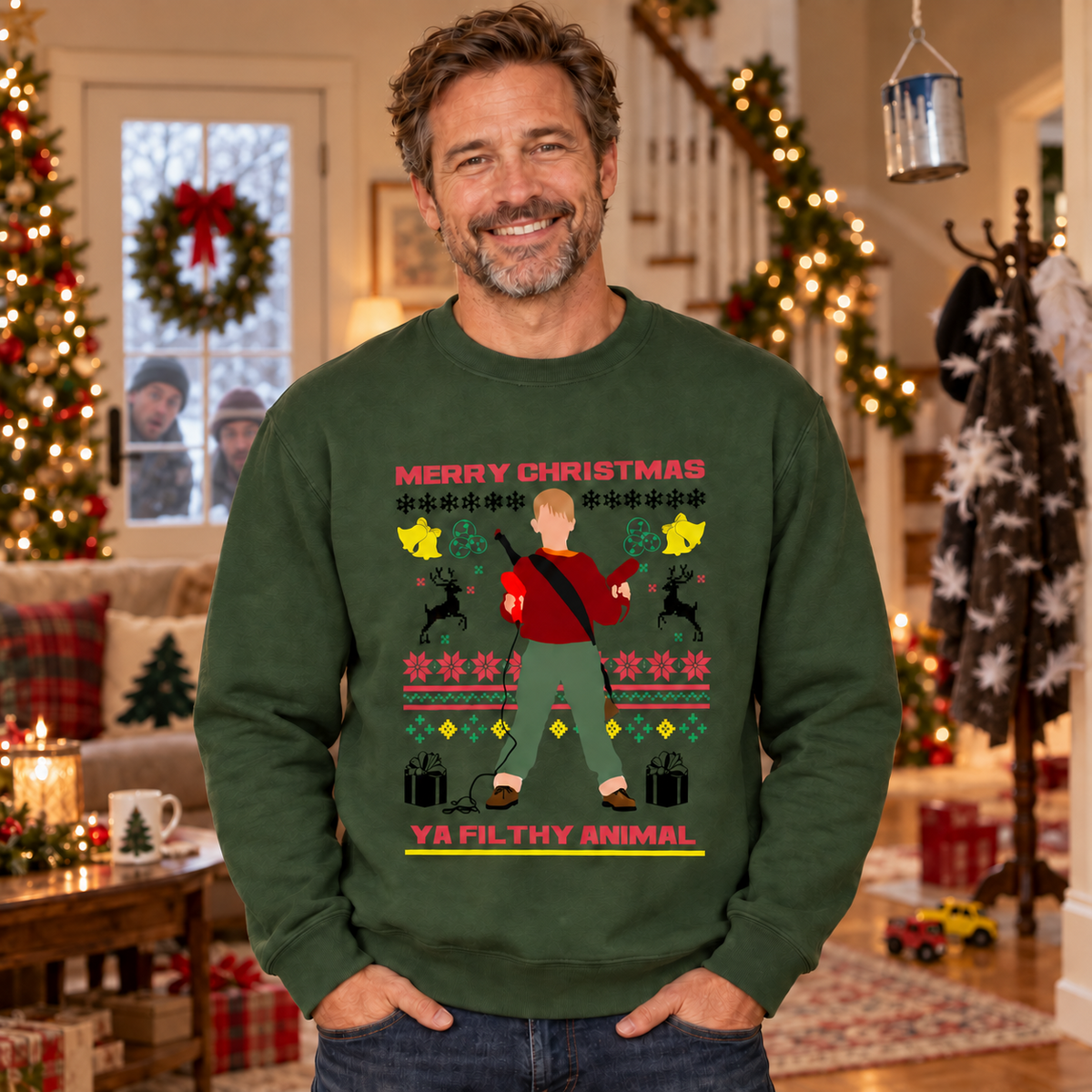 H.D Stickybandit - Funny Christmas Jumper