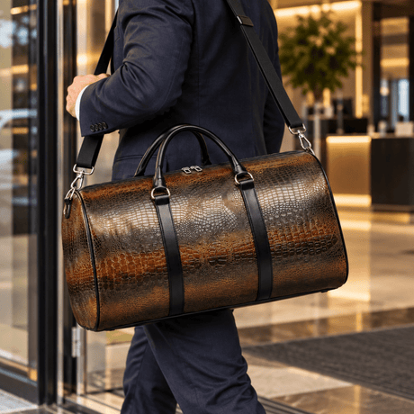 The Harrington Vintage Croc Holdall - Handsome Dans