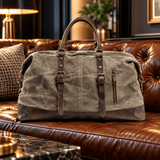 The Hawthorne Waxed Canvas Duffle Bag - Handsome Dans