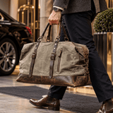 The Hawthorne Waxed Canvas Duffle Bag - Handsome Dans