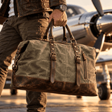 The Hawthorne Waxed Canvas Duffle Bag - Handsome Dans