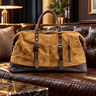 The Hawthorne Waxed Canvas Duffle Bag - Handsome Dans